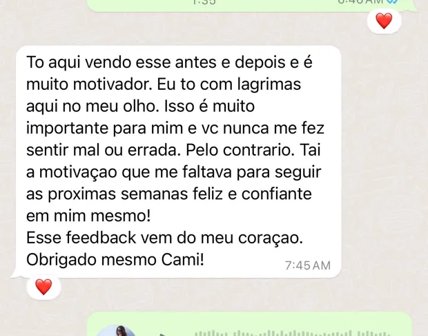 Depoimento de aluna