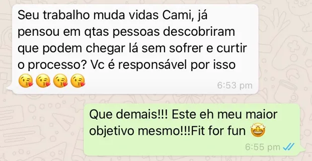 Depoimento de aluna